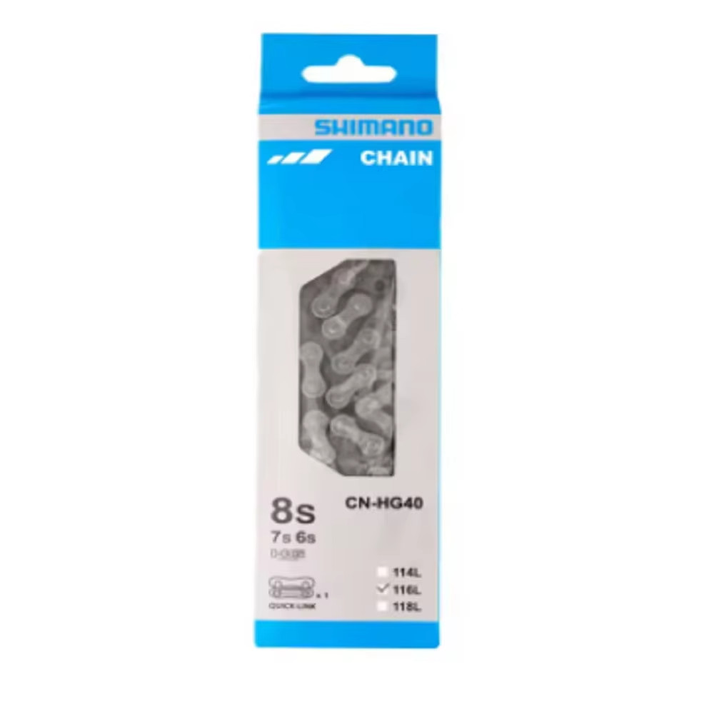 Shimano CN-HG40 6 7 8 Speed Bicycle Chain 116 Links Road MTB Hybrid HG40 New