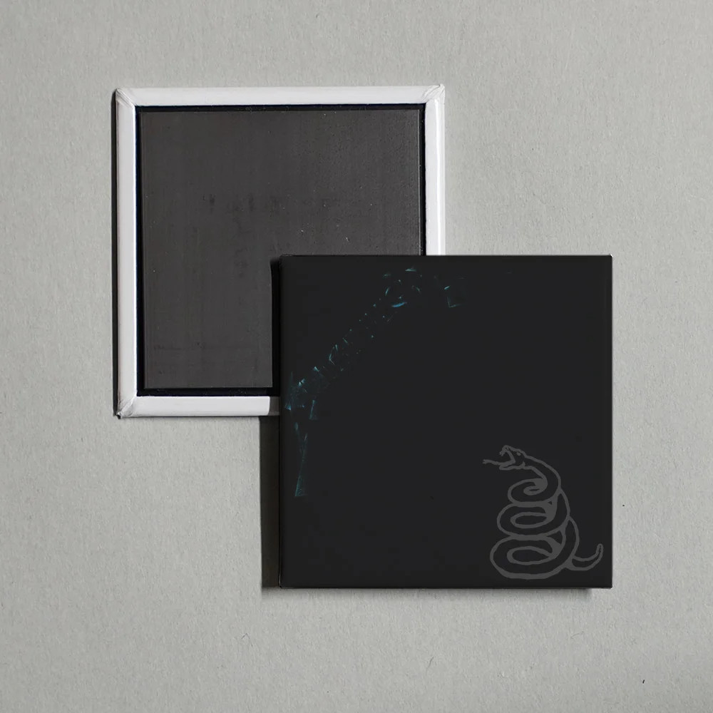 Metallica - Metallica (Black Album) Album Cover Locker Fridge Magnet
