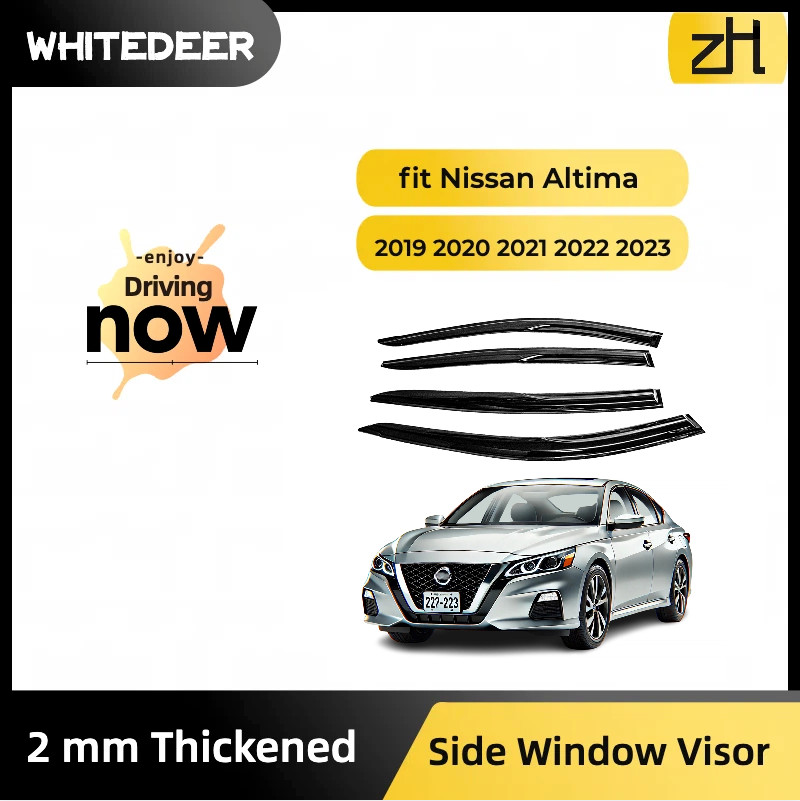 Fits  Nissan Altima 2019-2023 Side Window Visor Sun Rain Deflector Guard Thick
