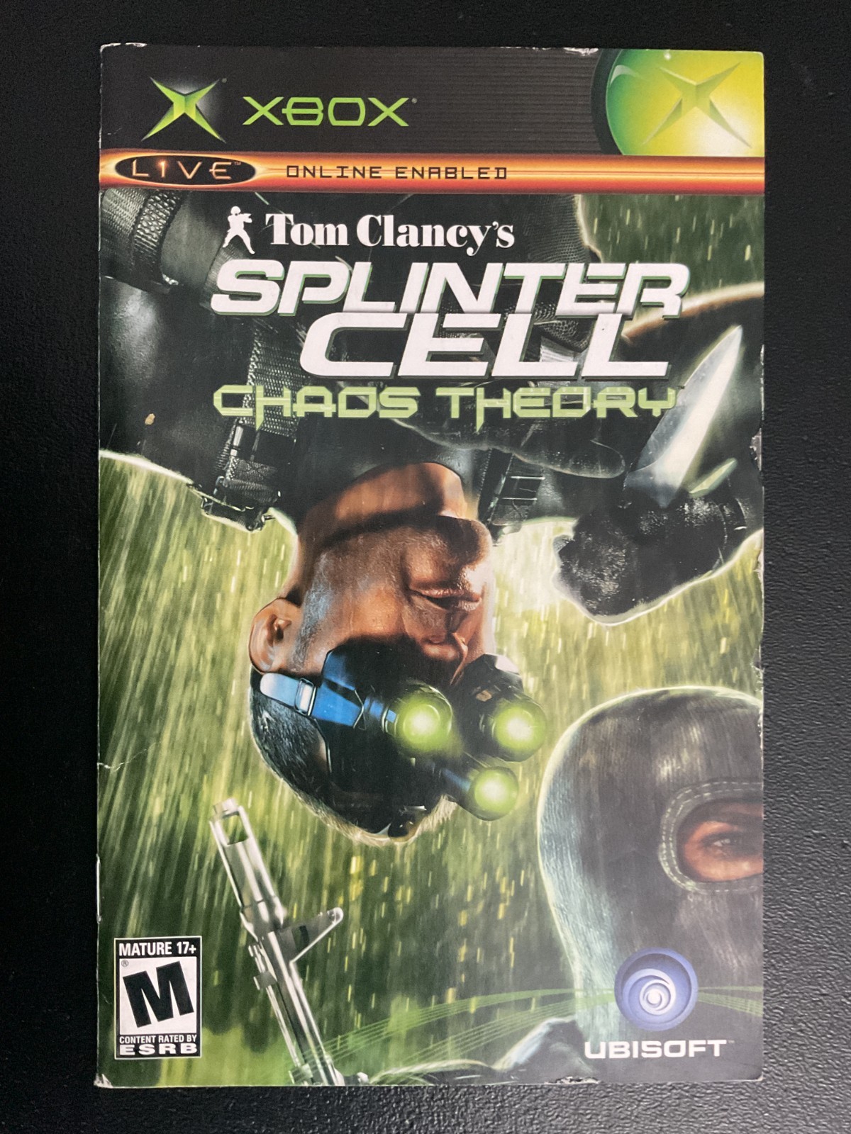 Tom Clancy's Splinter Cell Chaos Theory Microsoft XBOX Instruction Manual Only