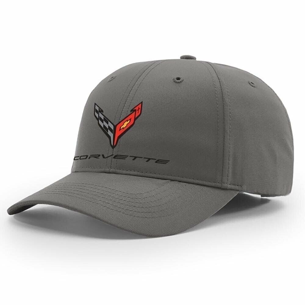 Next Generation C8 Corvette StayDri Performance Hat - Charcoal