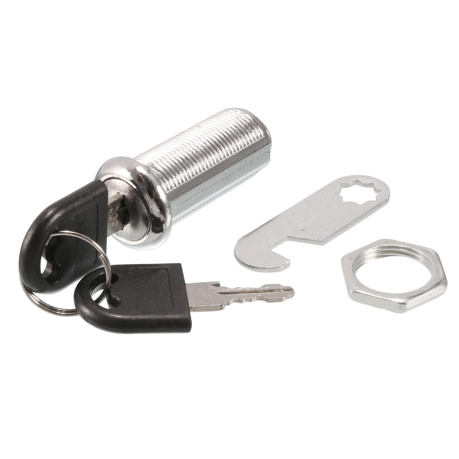 Cabinet Desk Drawer Door Tool Box Furniture 40mm Height Cylinder Cam Lock w Keys
