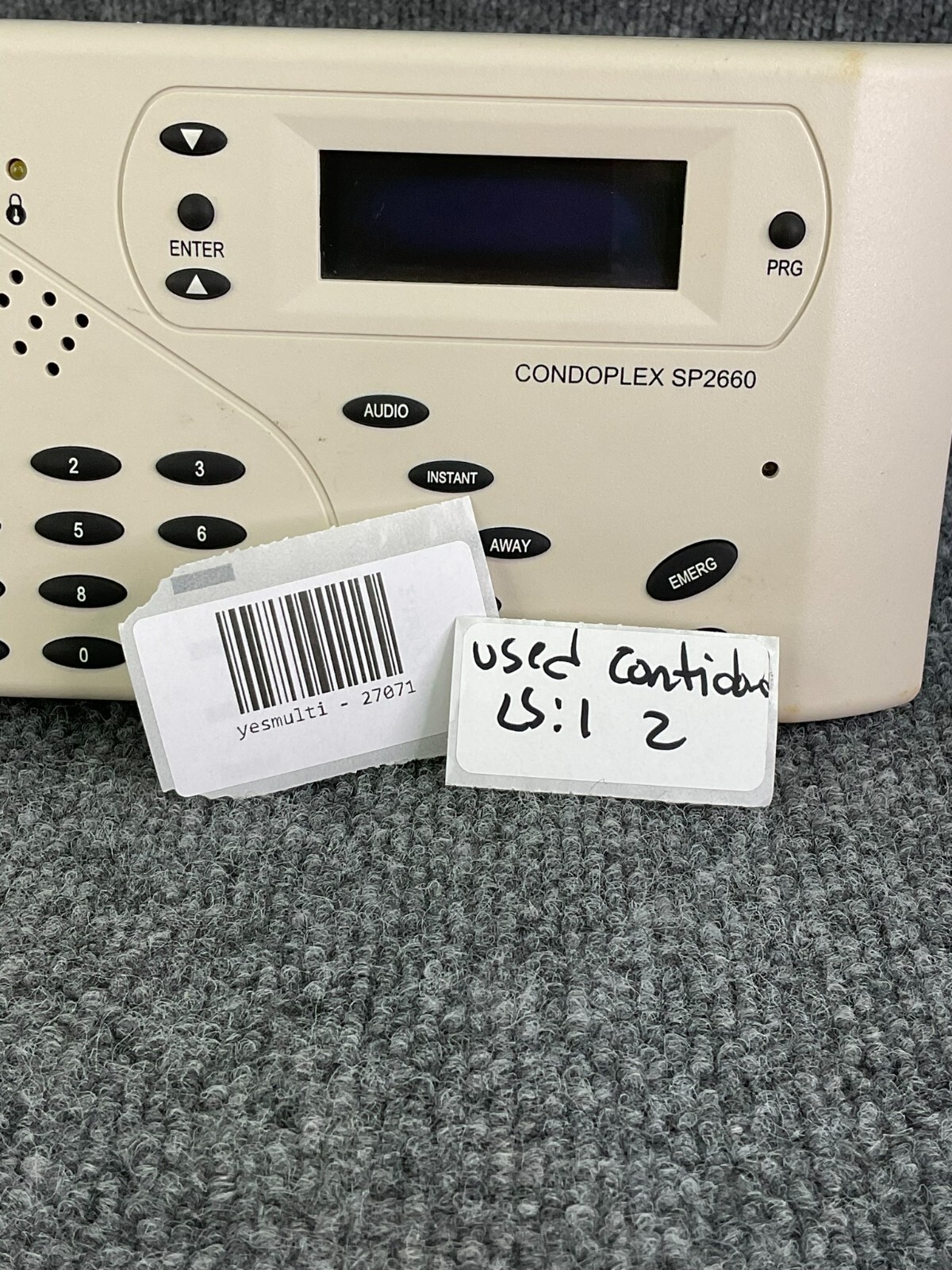 Condoplex SP2660 Security Panel Alarm System 27071 Used