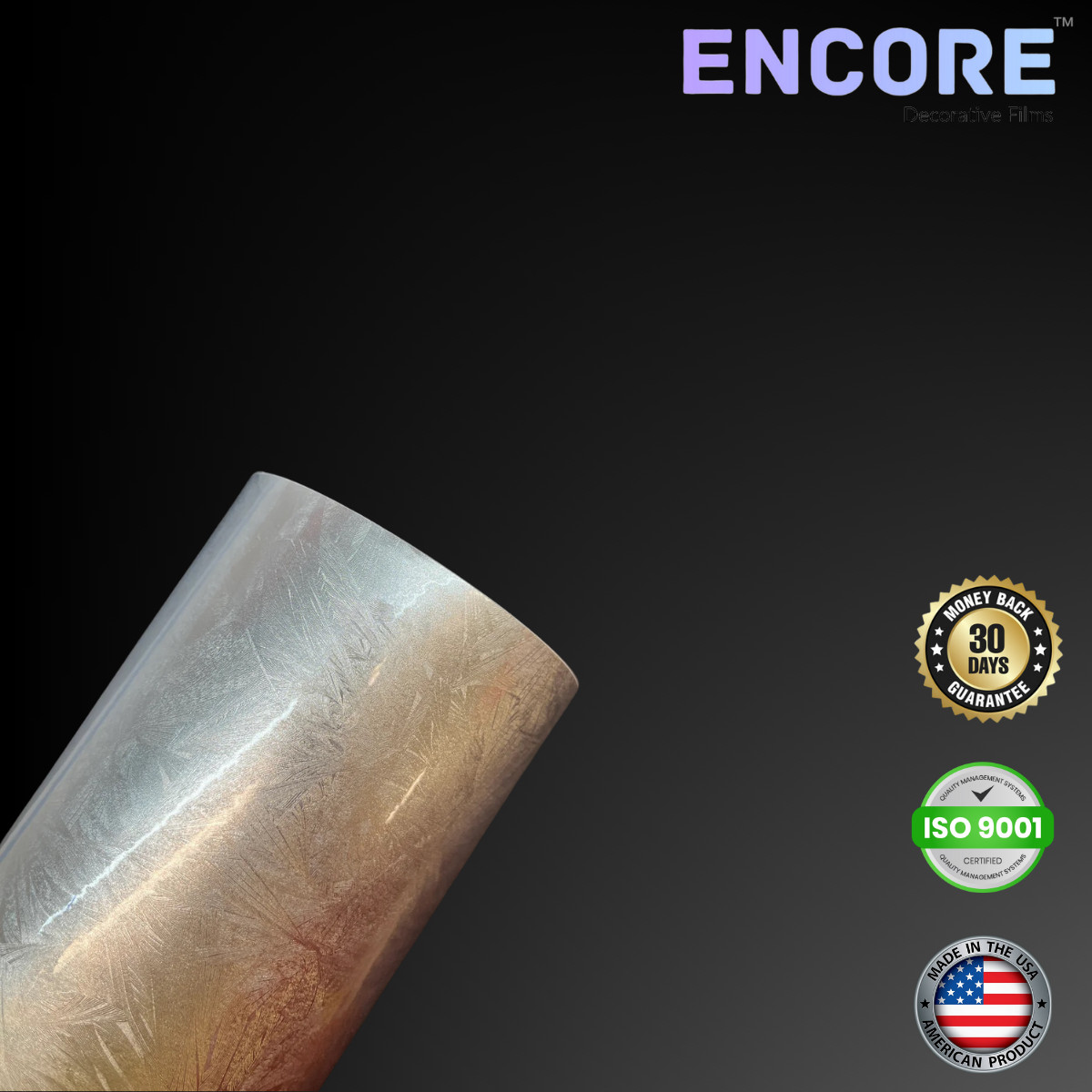 Encore® EFX21 Silver Galvanized Adhesive Vinyl for Decals/Stickers - MADE IN USA