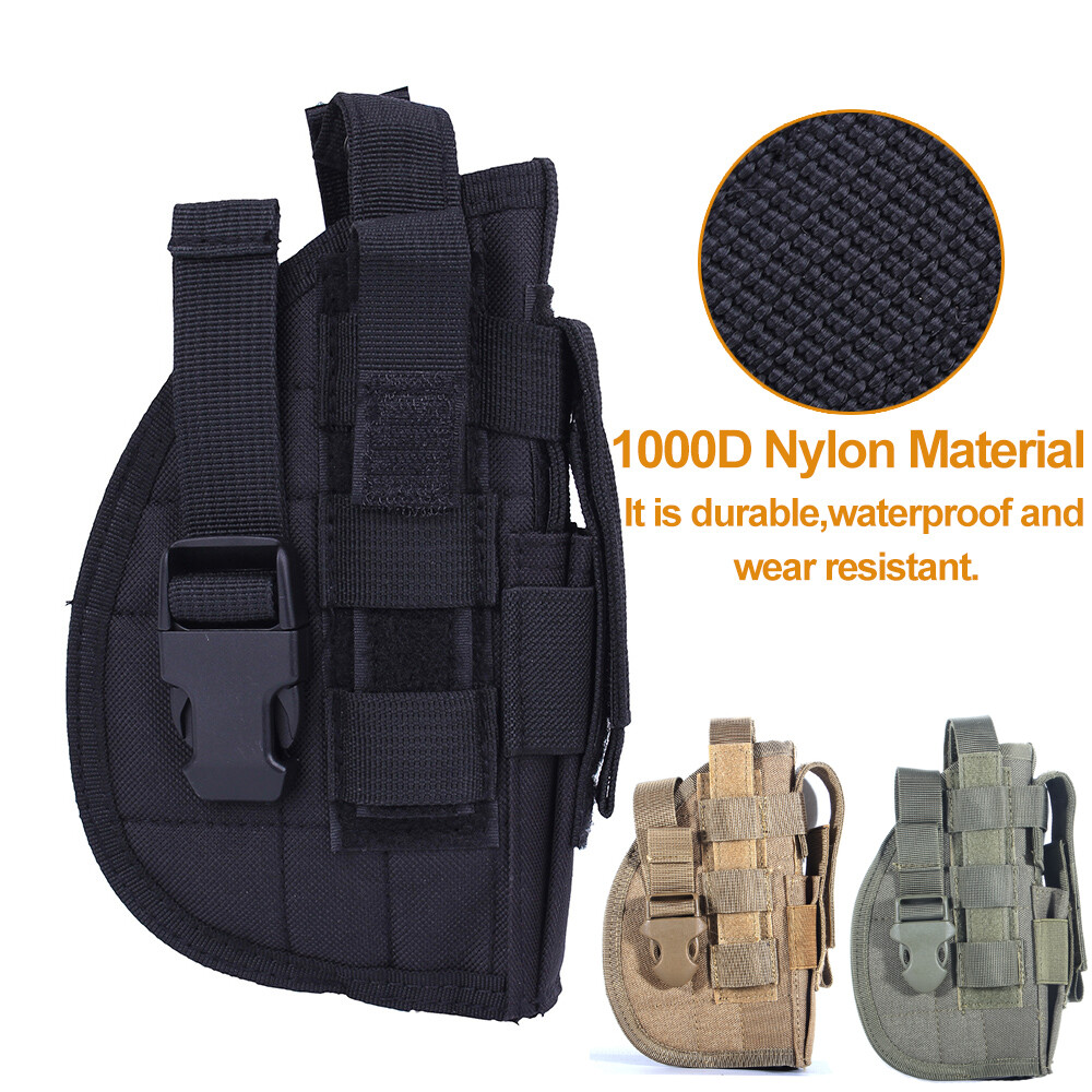 Tactical Thigh Holster Durable Tactical Drop Leg Gun Holster Right Hand Hunting