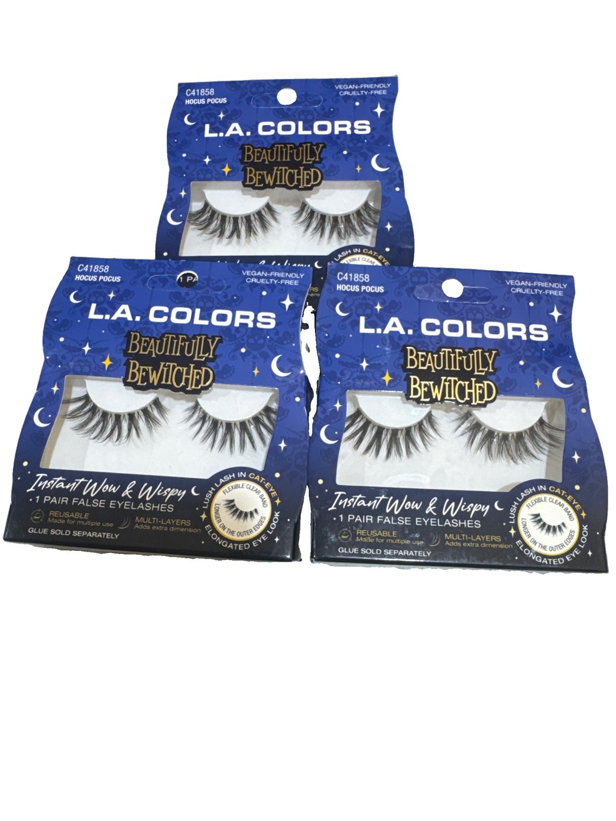L.A. Colors beautifuly Bewitched  Cat-Eye Lashes 3 Pack
