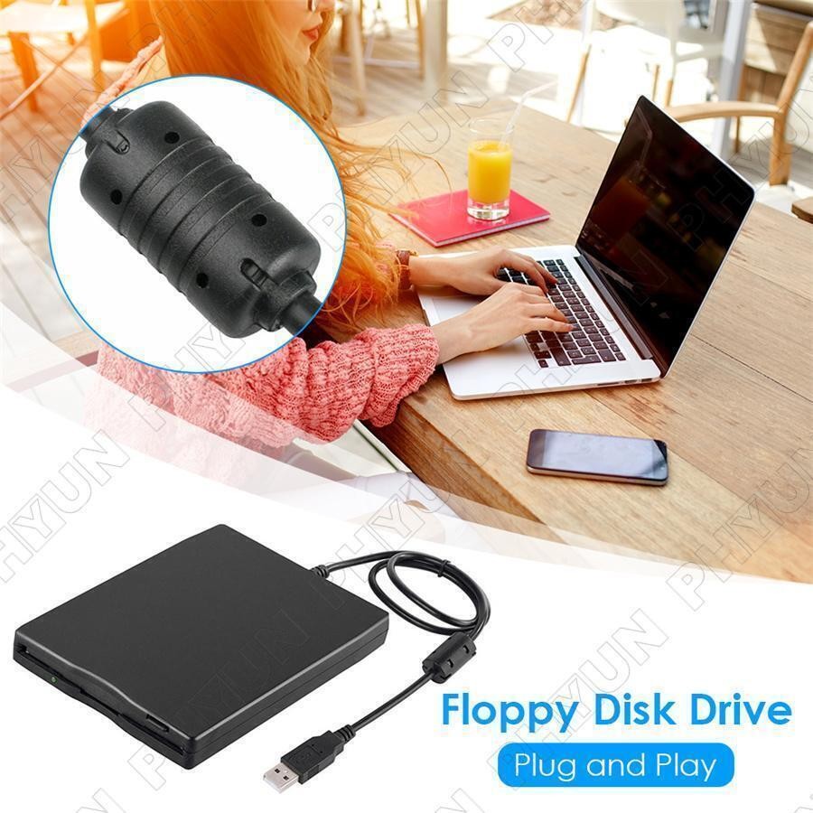3.5" USB 2.0 Data External Floppy Disk Drive 1.44MB Laptop PC Win 7/8/10 For Mac