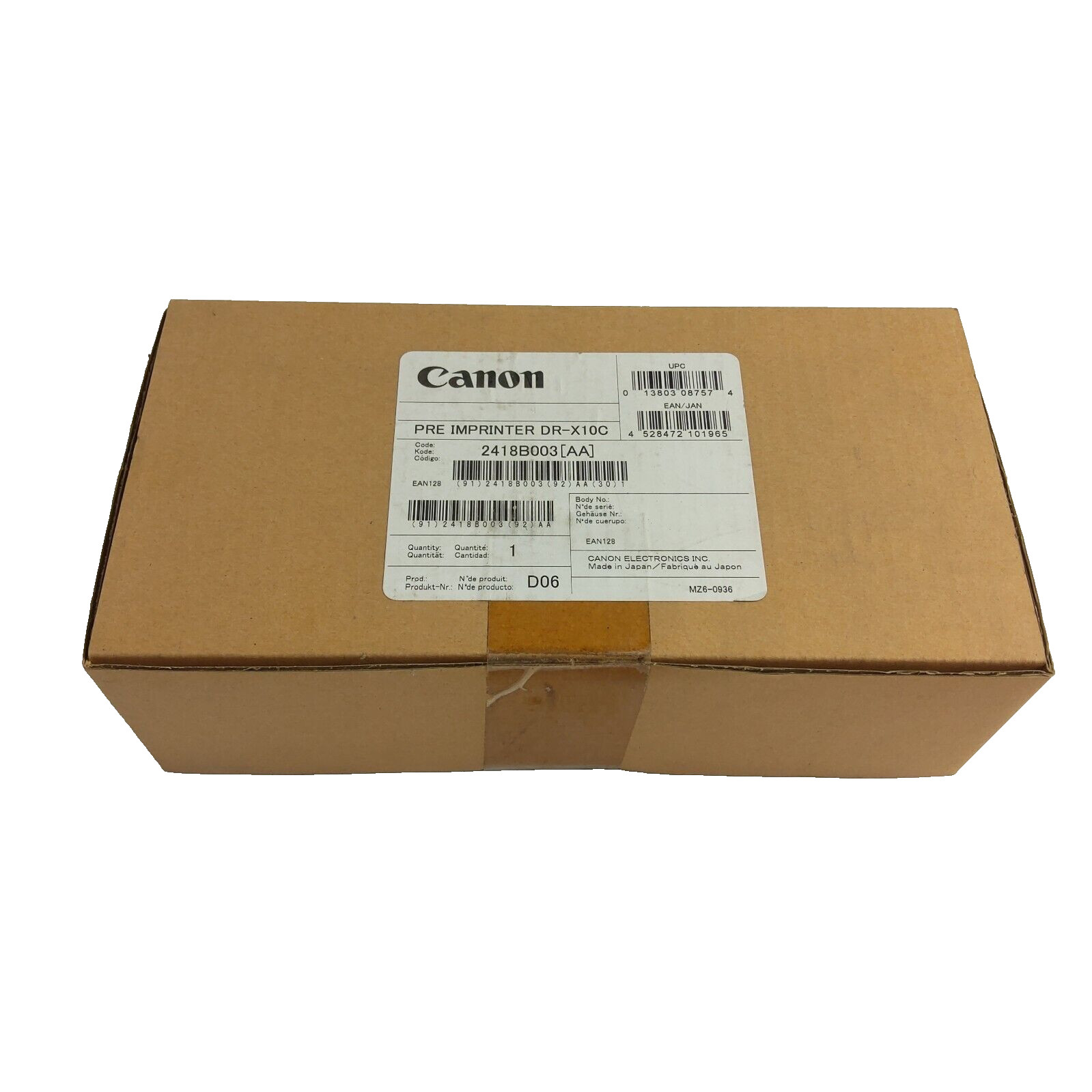 NEW Canon 2418B003 Pre Imprinter DR-X10C