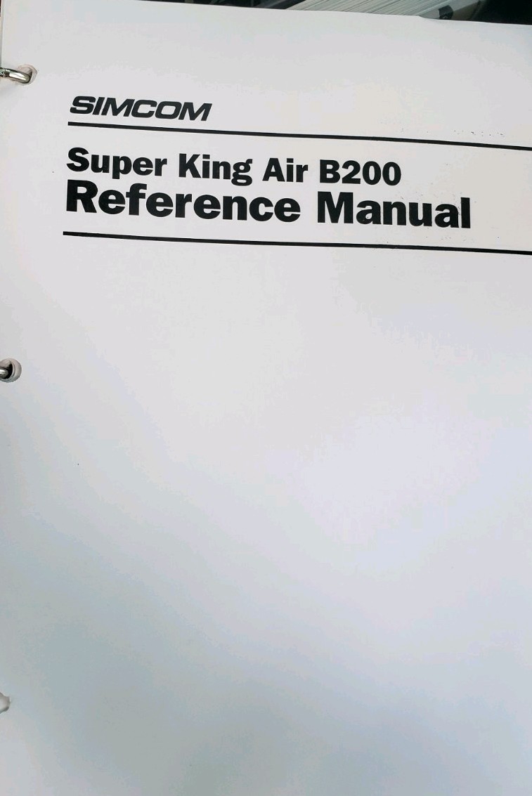 SIMCOM Beechcraft Super King Air B200 Reference Manual 9/2000