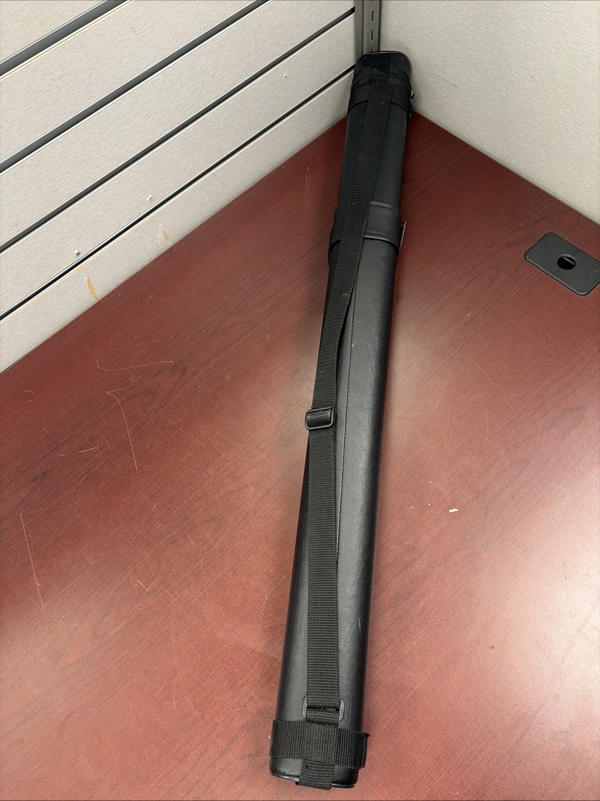 J&J Pool Cue Case Hard Carrying Case Billiards Pool Black