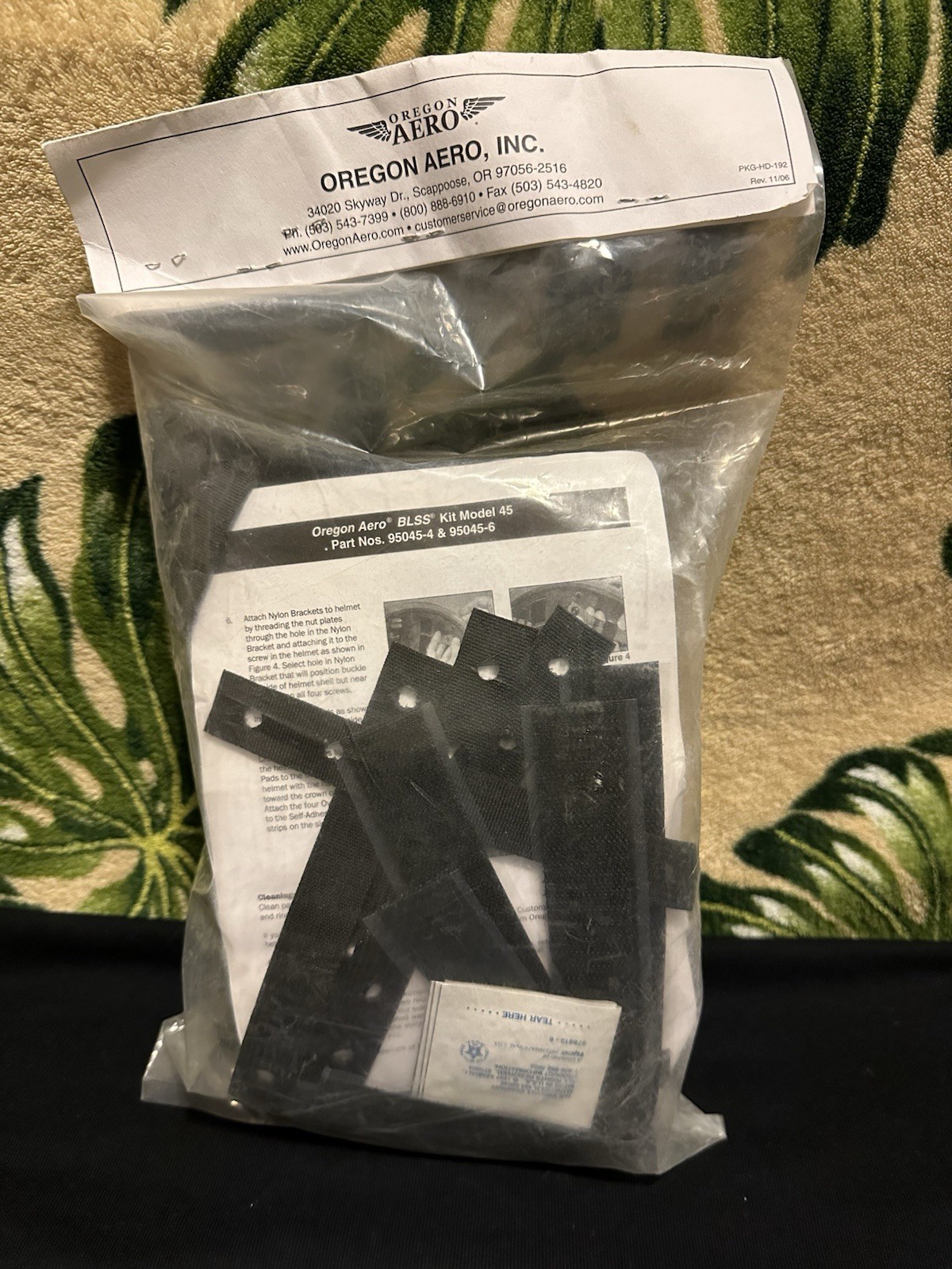 NEW Oregon Aero BLSS® Kit Model 45 for the ACH, LWH, MICH, RBR and Other Helmets