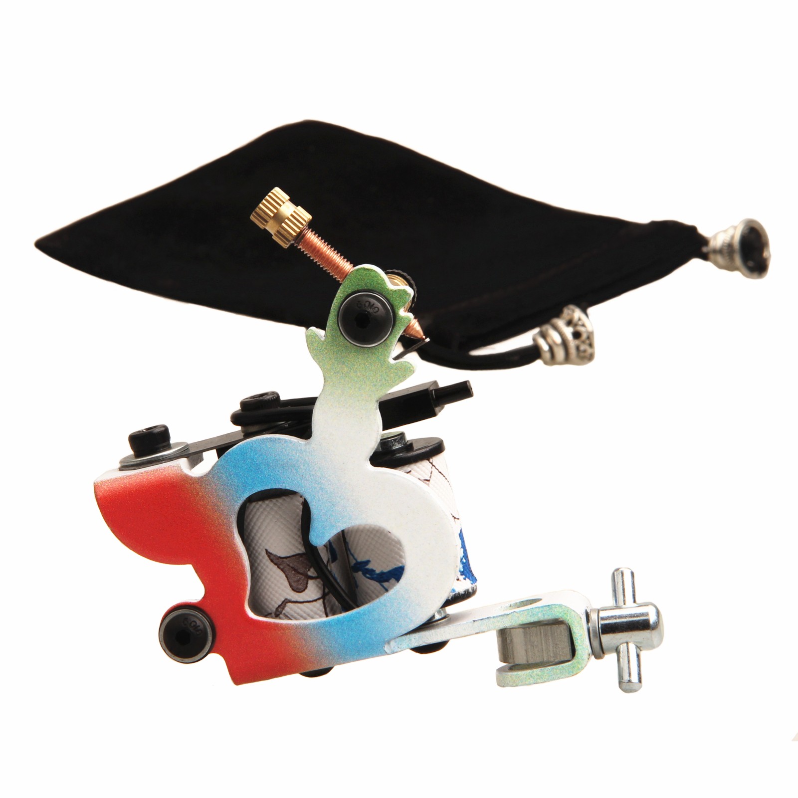 Steel Frame Tattoo Machine 10 Wrap Copper Wire 1.25inch Coils For Liner Shader