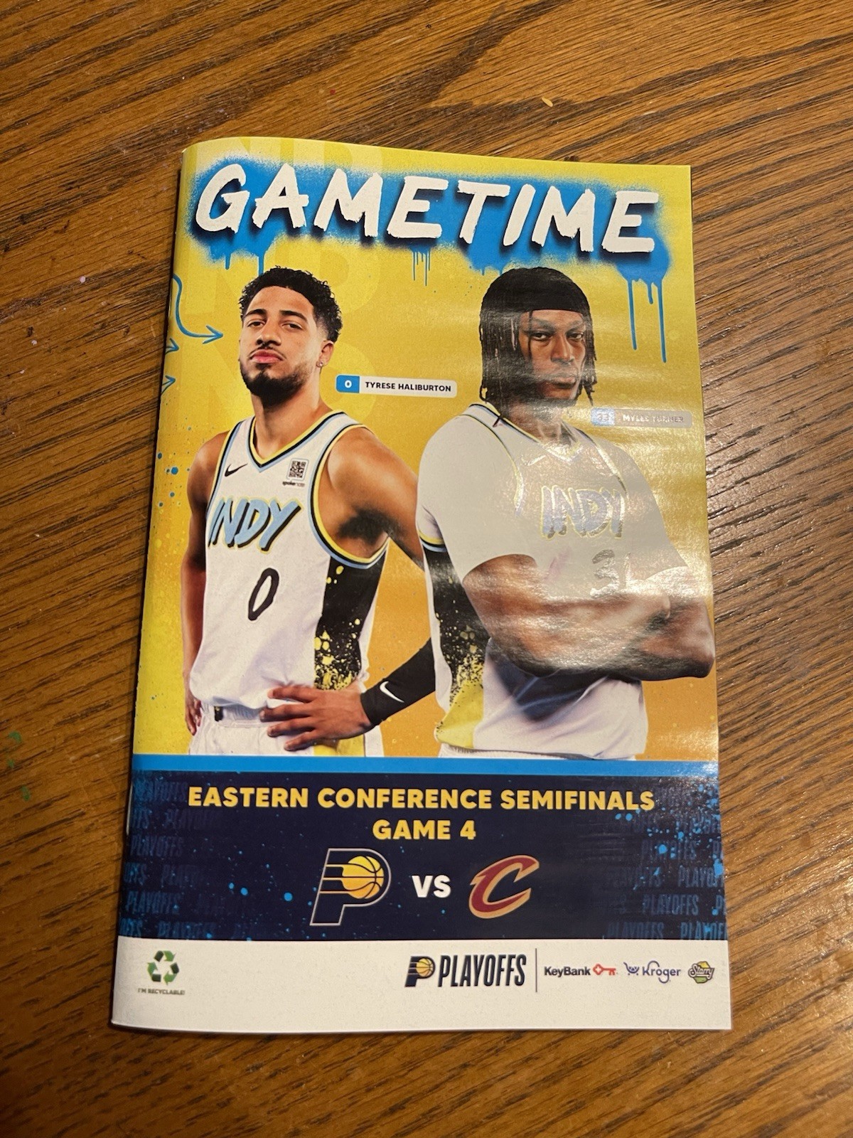 May 11, 2025 Cavs At Pacers — Eastern Conf. Semis — Program