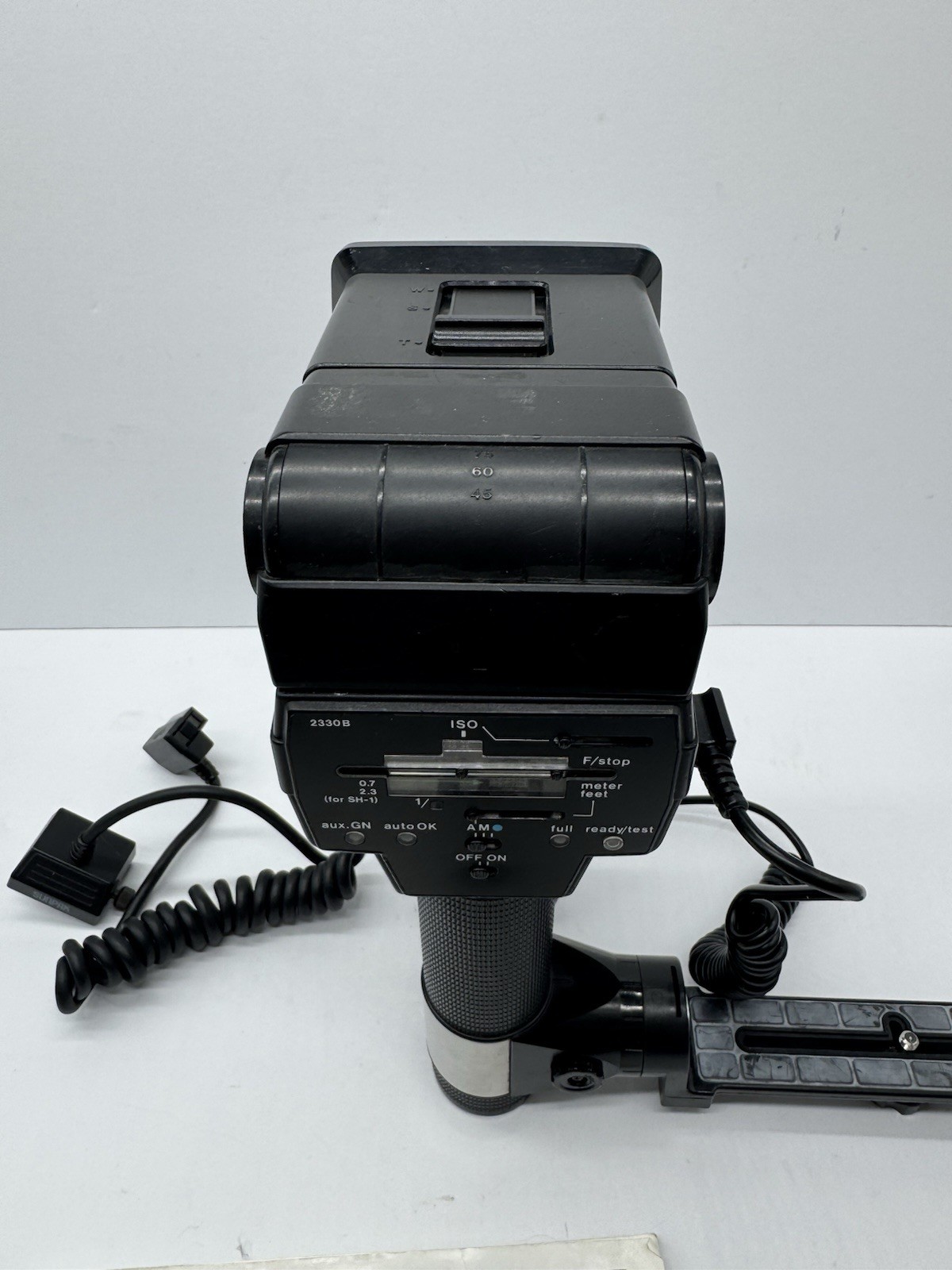 Sunpak 622 Super Pro System Flash w/ Handle SH-1 Cord Manual Tested
