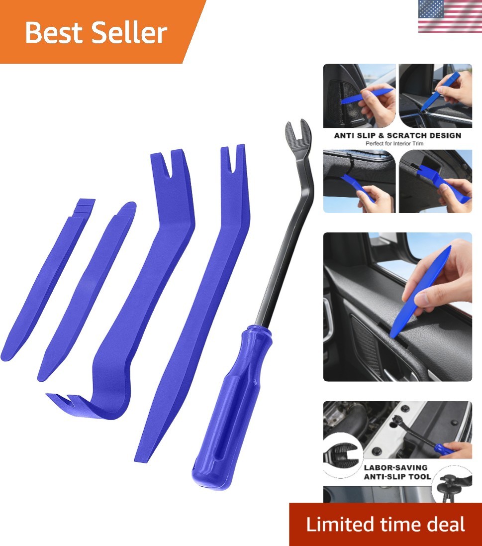 Auto Body Repair 5-Piece Tool Kit - Trim Tools for Efficient Panel Removal