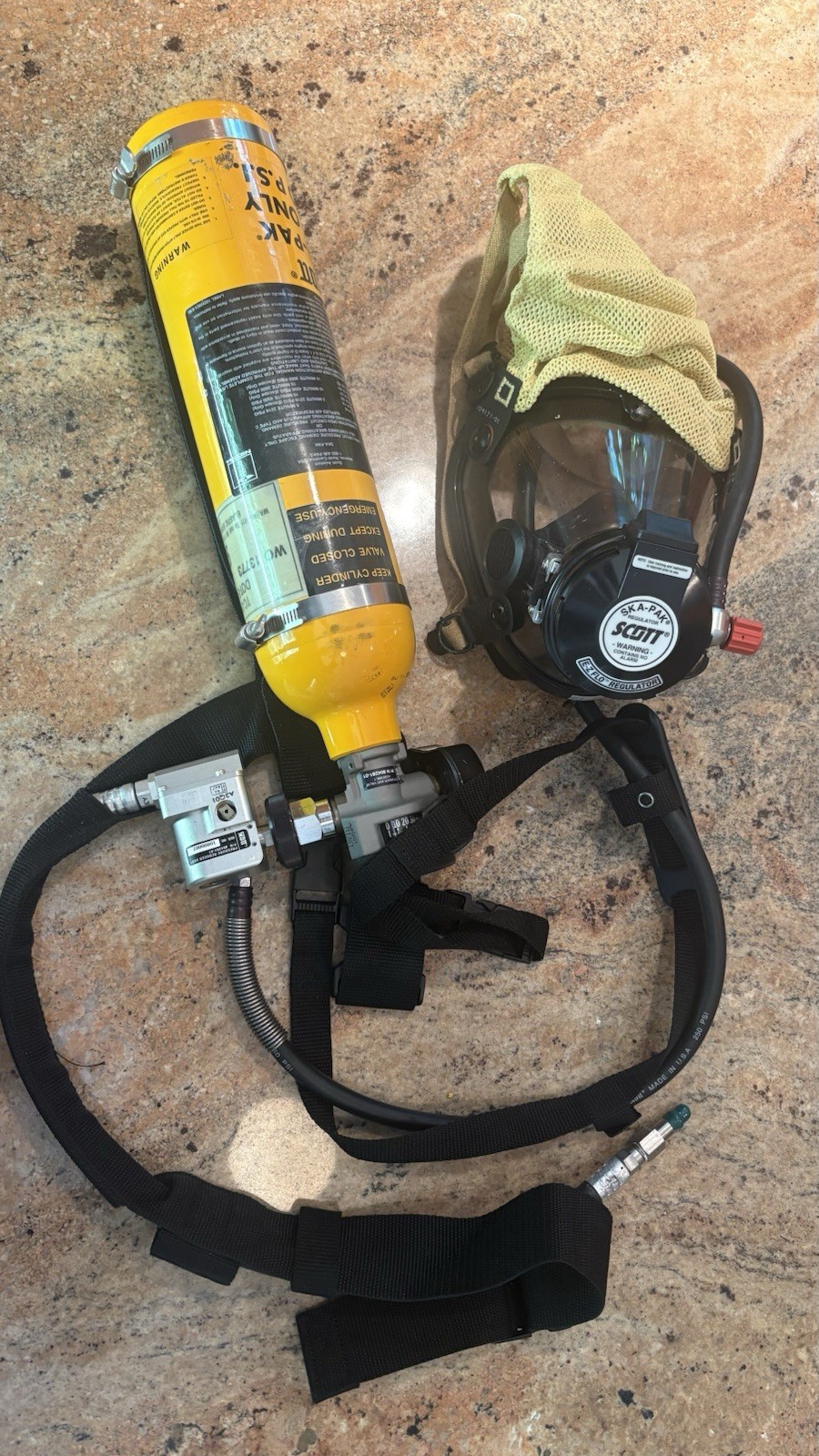 Scott SKA-PAK 4500psi 10min Bottle Cylinder Emergency Escape SCBA SABA