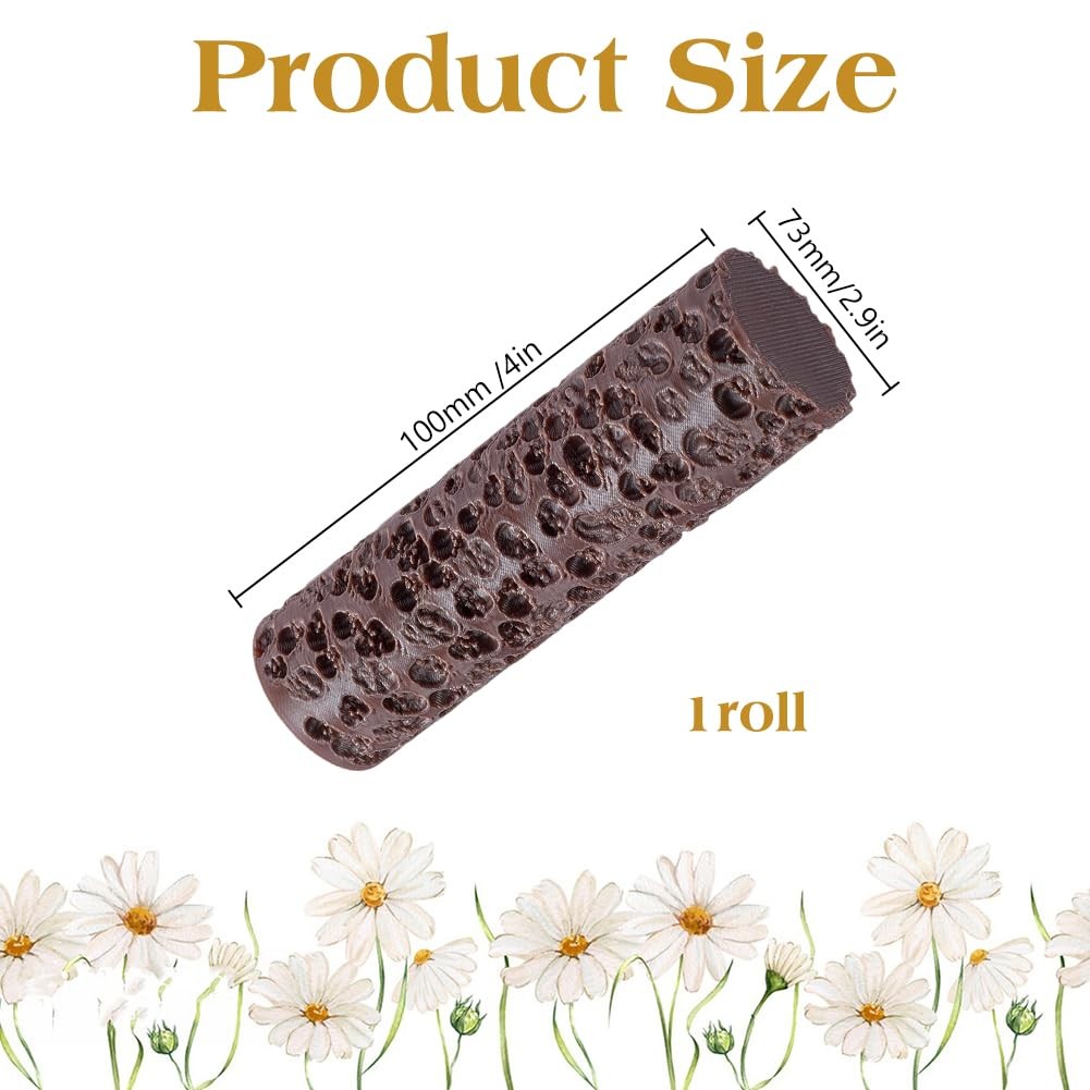 Skull Texture Roller Topography Brick Clay Texture Rollers DIY Embossing Pott...