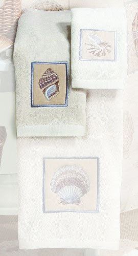 Sea Shell "Sarasota"  100% Cotton Bathroom HAND TOWEL ONLY - 43879