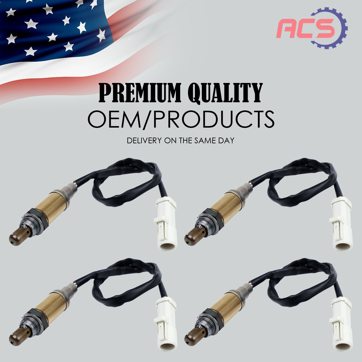 4X New Down/Upstream O2 Oxygen Sensor OEM 15717 For Ford Mercury Mazda 11171843