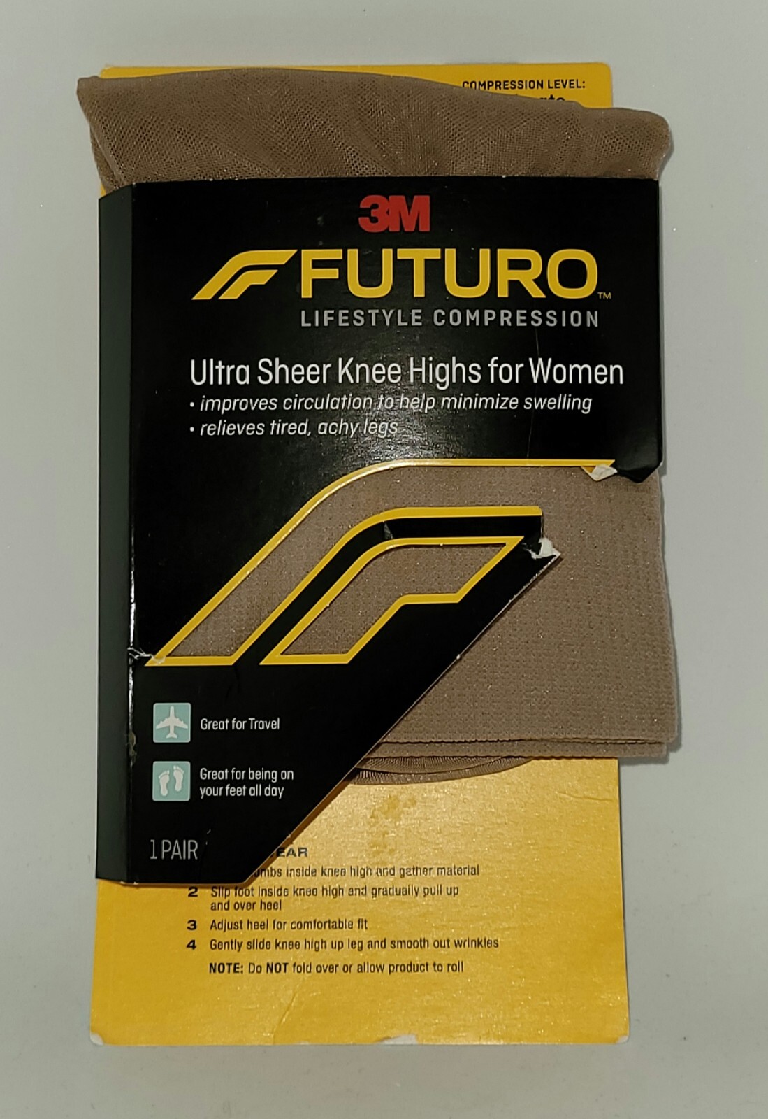 Futuro Knee Highs for Women MODERATE Medium & Large available. Package Damage