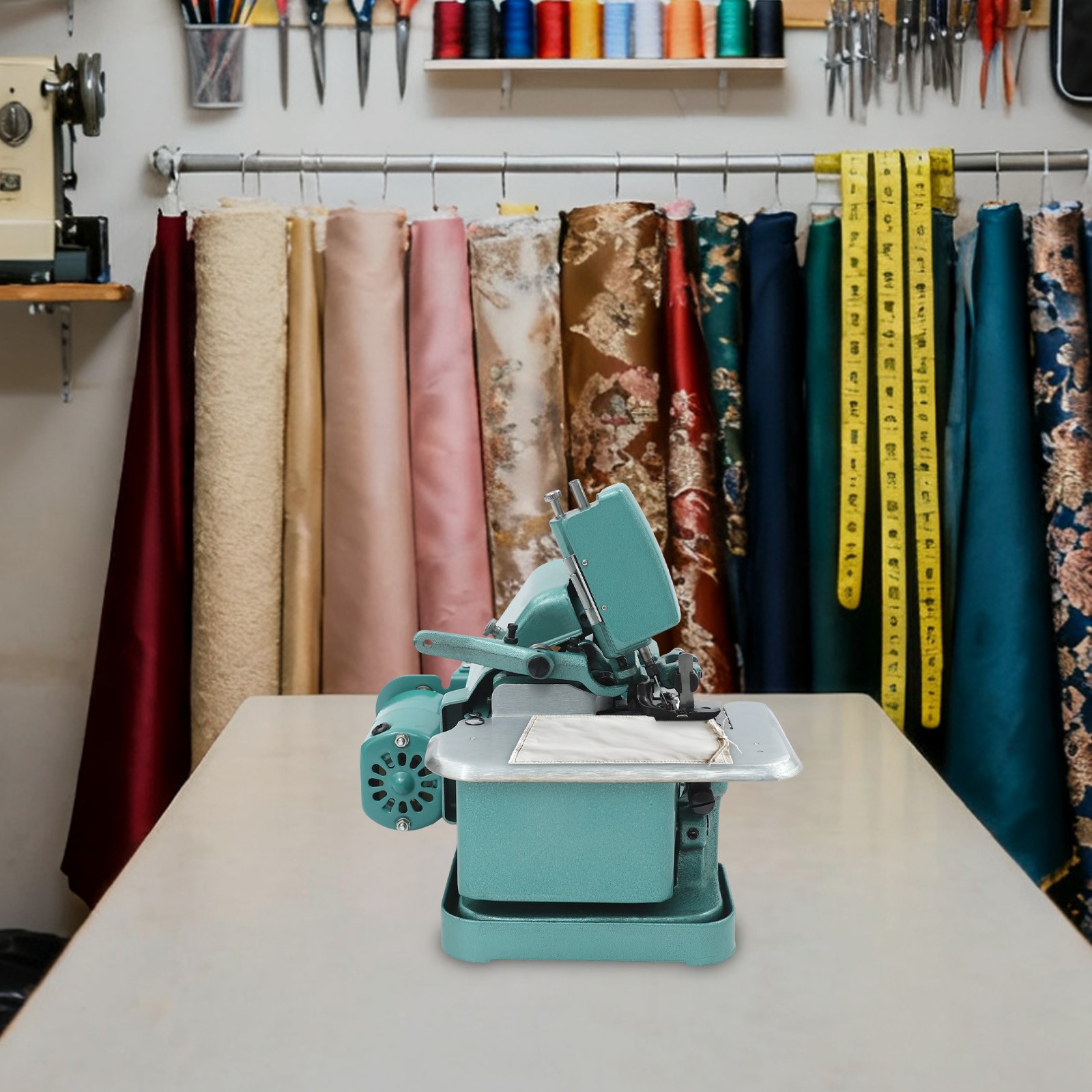 110V Green Overlock Machine, 150W Overlock Machine, Overedging Sewing Machine