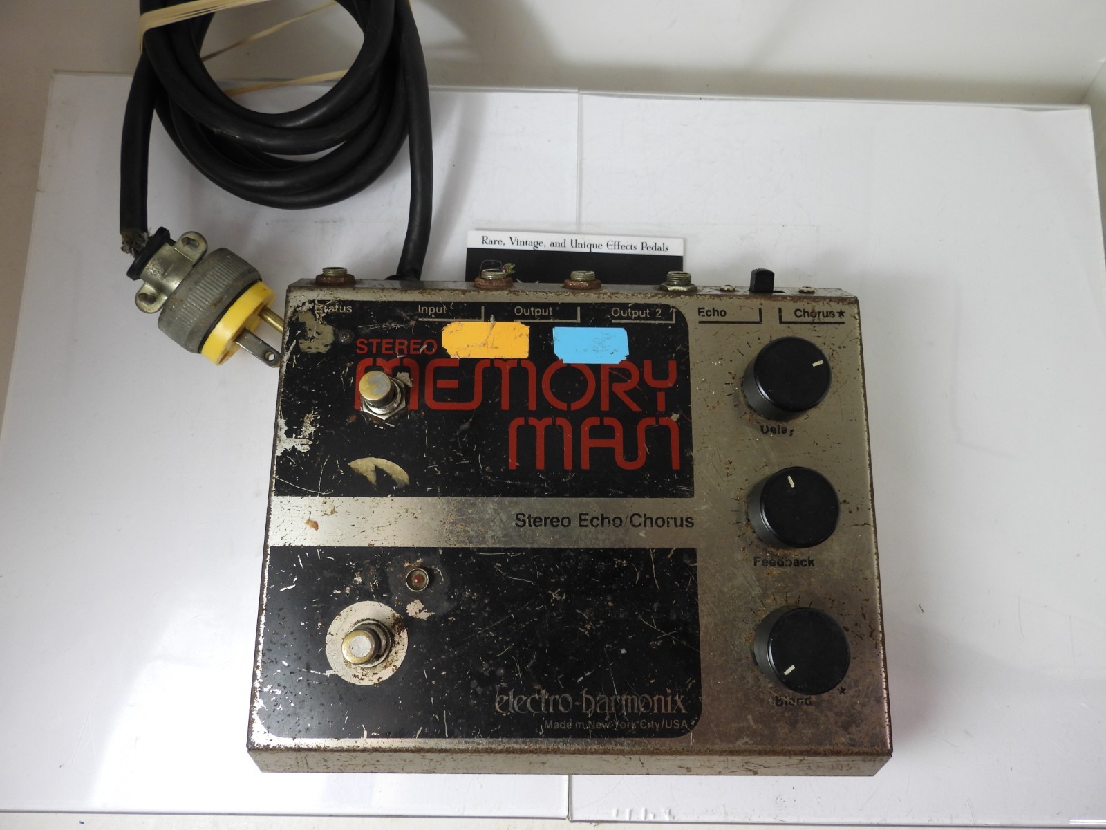 Vintage Electro Harmonix Sterero Memory Man Echo Chorus Effects Pedal Modified