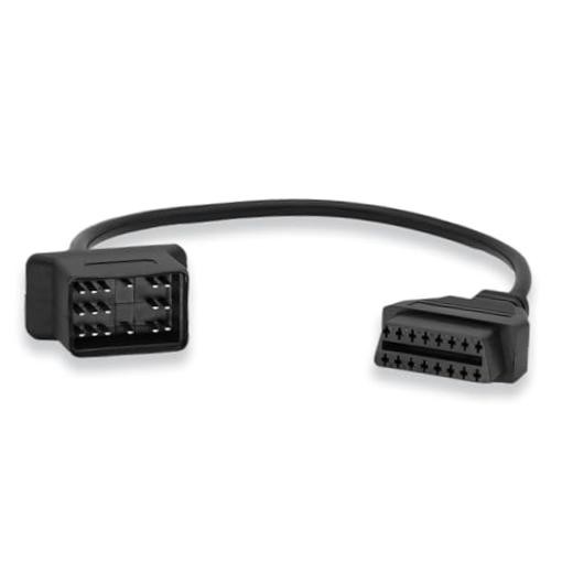 OBD2 Adapter Cable for Toyota Vehicles - 17Pin OBD2 to OBD1 Connector -
