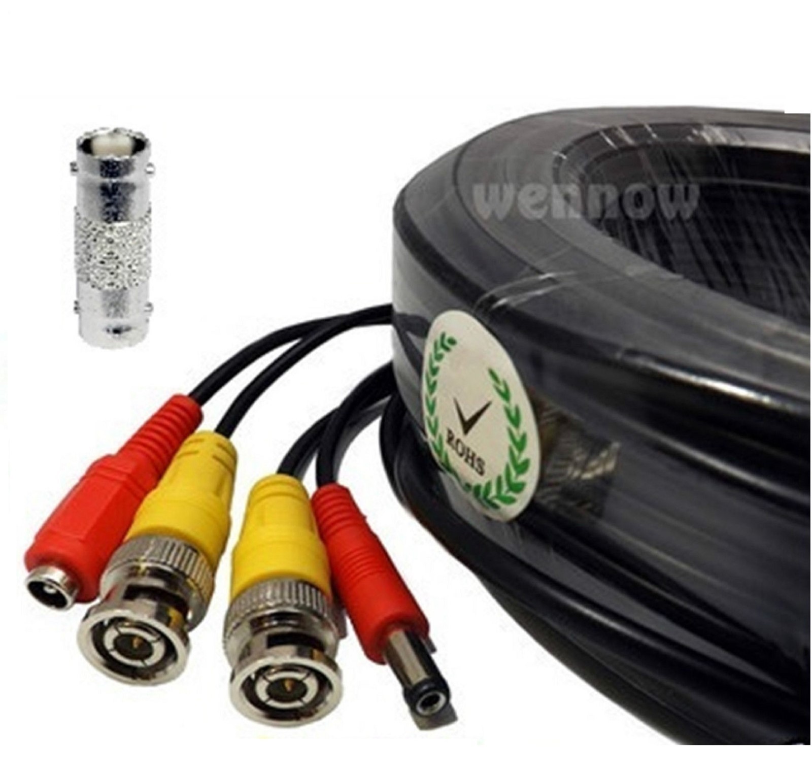 *Black 100ft Power & Video Cable for Survillance HD Security CCTV Systems Kit