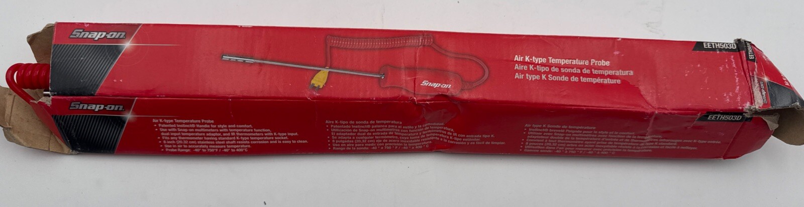 8" Air Temperature Probe Snap On EETH503D