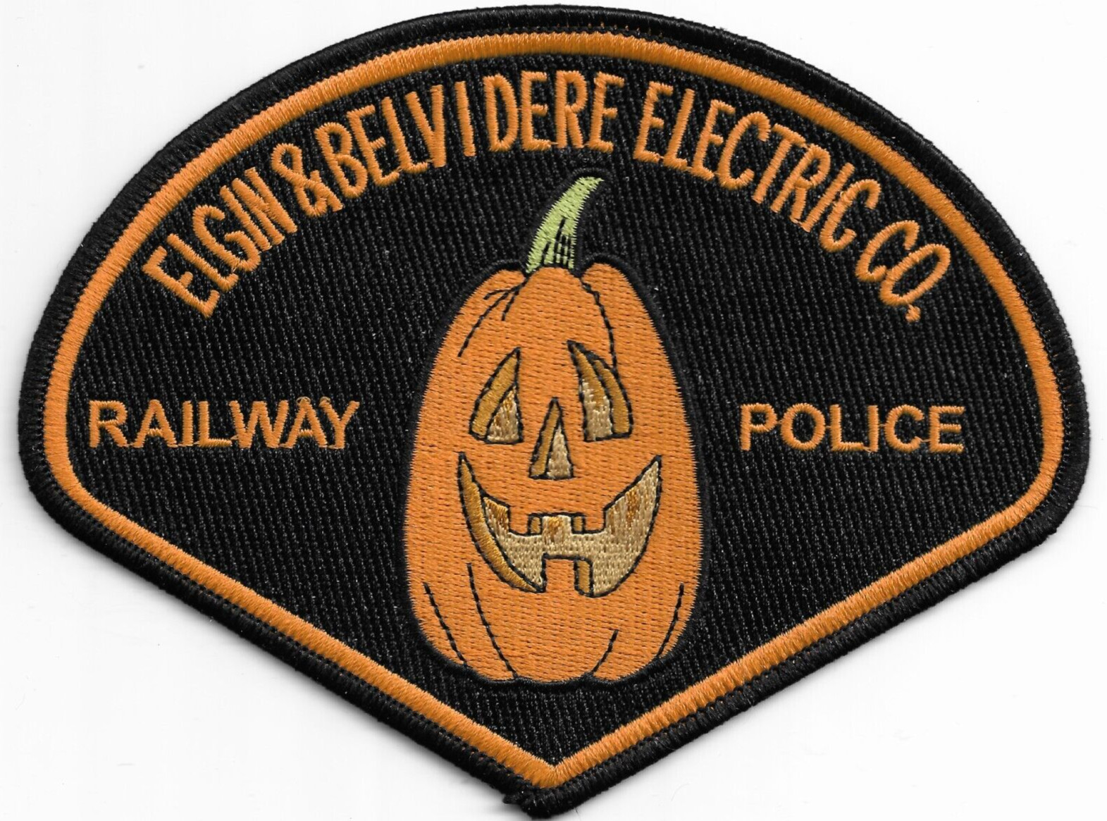Elgin & Belvidere Railway Police, IL (6" x 4.5" size) shoulder police patch