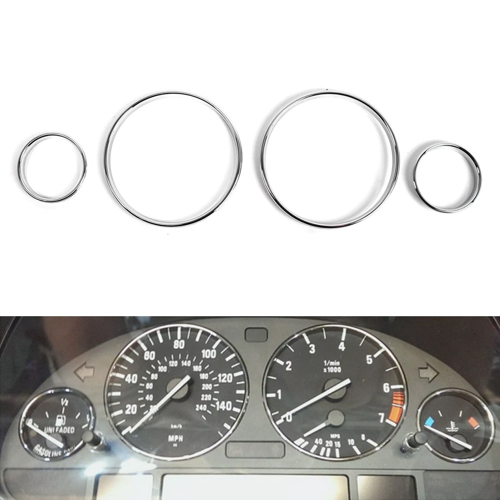 Speedometer Gauge Dial Rings Bezel Trim For BMW 5 7 Series E39 E38 M5 X5 E53