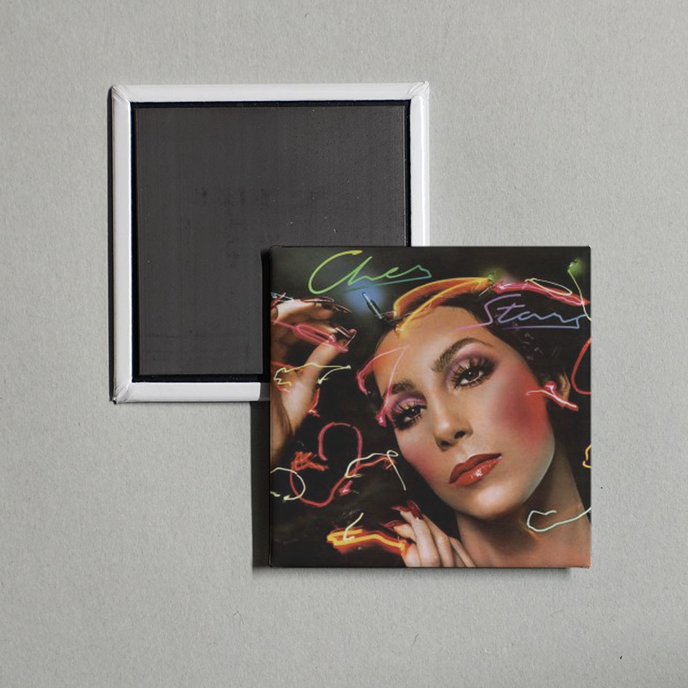 Cher - Stars Album Cover Locker Fridge Magnet