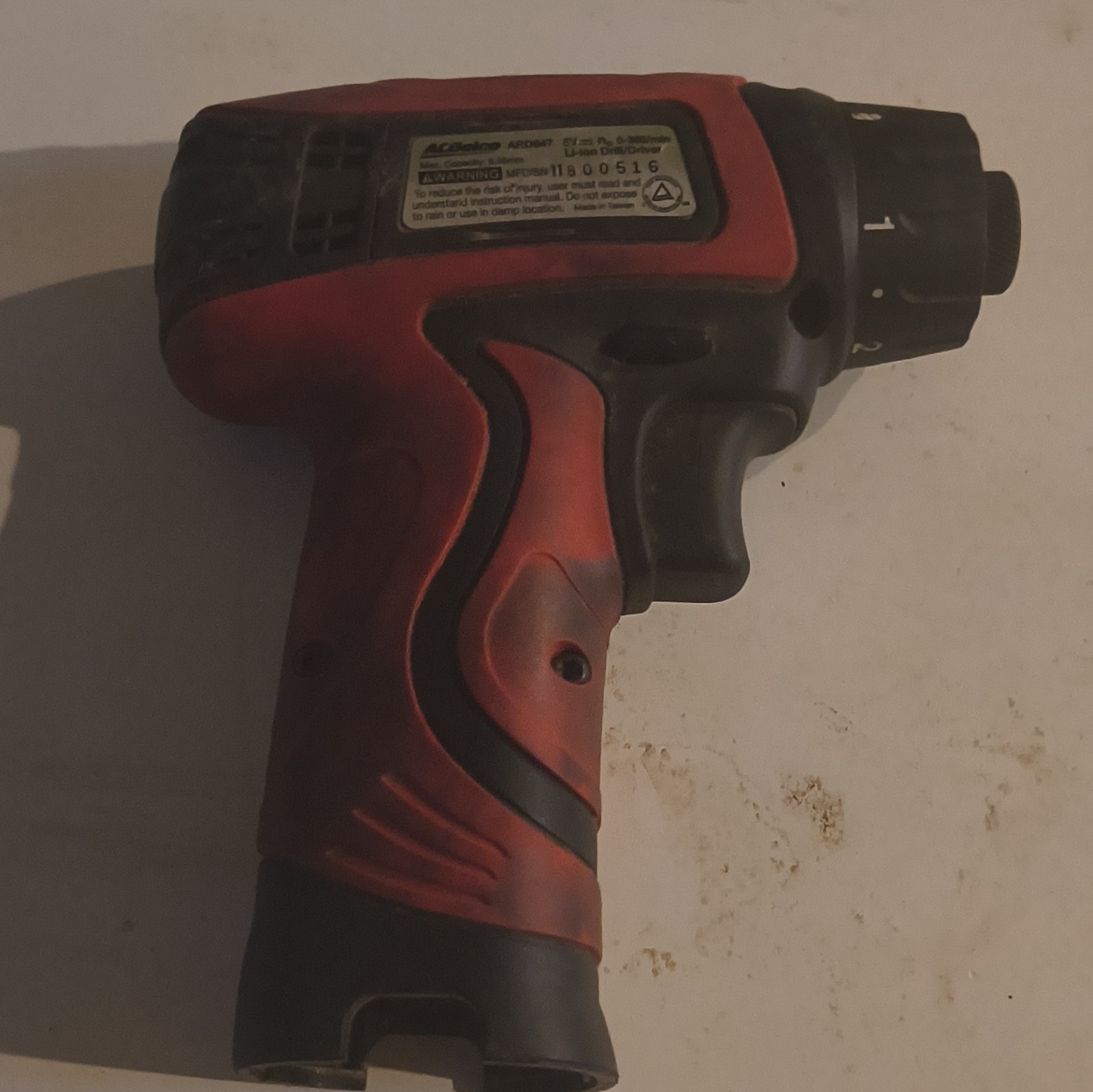 ACDelco ARD847T 7.2V Li-Ion Super Compact Drill Driver - TOOL ONLY UNTESTED