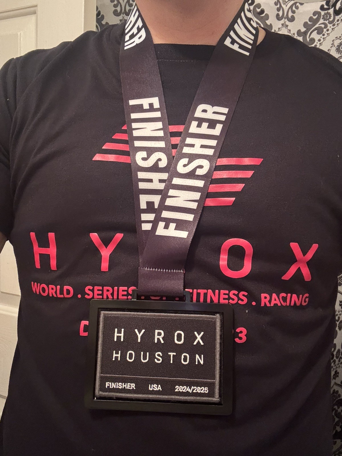 HYROX Patch Holder Lanyard - Metal (Matt) Semi (FINISHER)-2.0