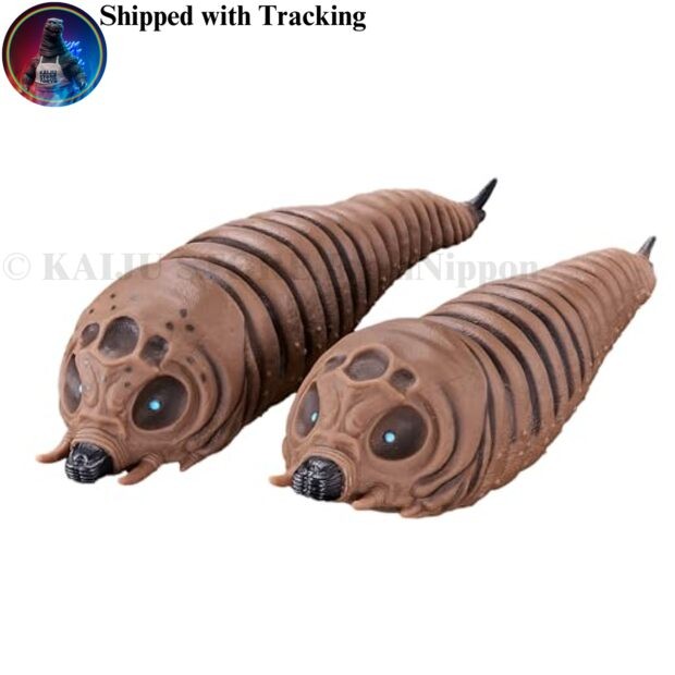 BANDAI Movie Monster Series Mothra Larva 2003 Twin Set Godzilla Figure