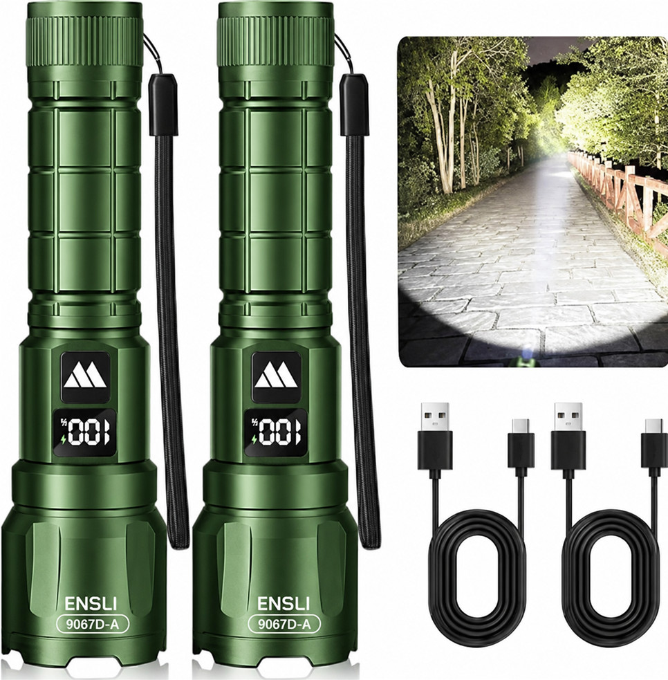 ENSLI High-Lumen Rechargeable Flashlights