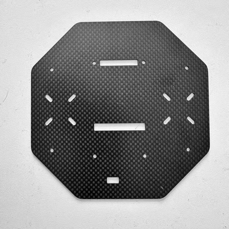 Carbon Fiber Sheet Plate Panel Custom CNC Cut Process Carve FPV Drone Arm Frame