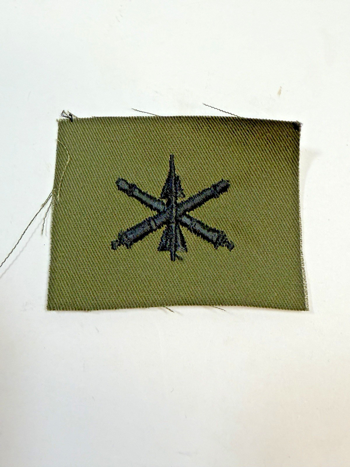 U. S. Army issue Air Defense Artillery Branch of Service Badge Cloth Insignia