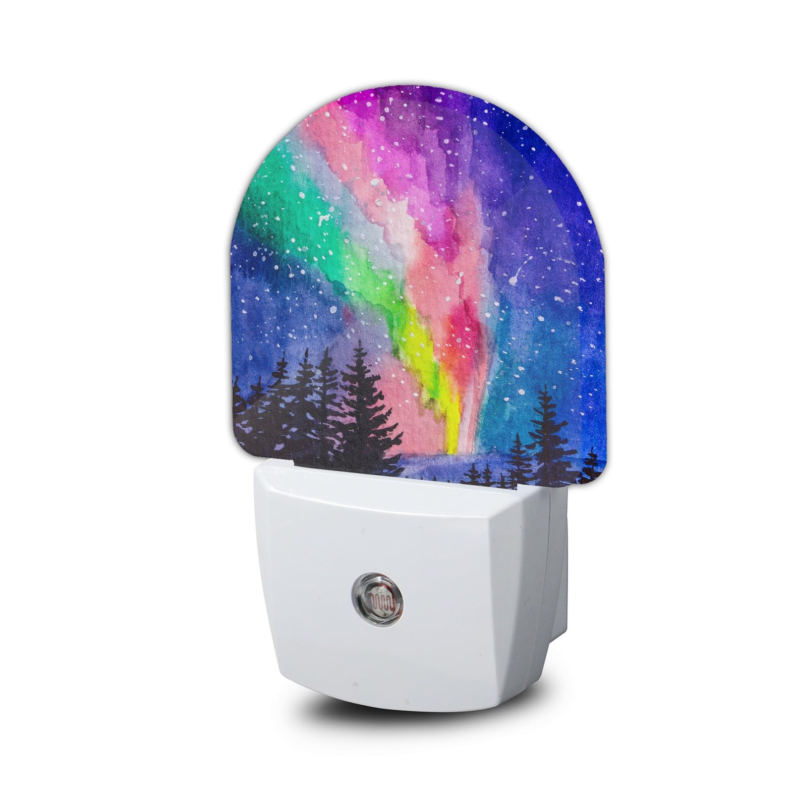 Northern Lights Night Light Winter Forest Plug Into Wall Indoor Home Corridor