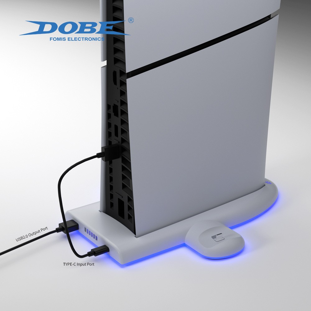 Cooling Fan Charging Stand for PS5 Slim Console,Controller Charger Dock