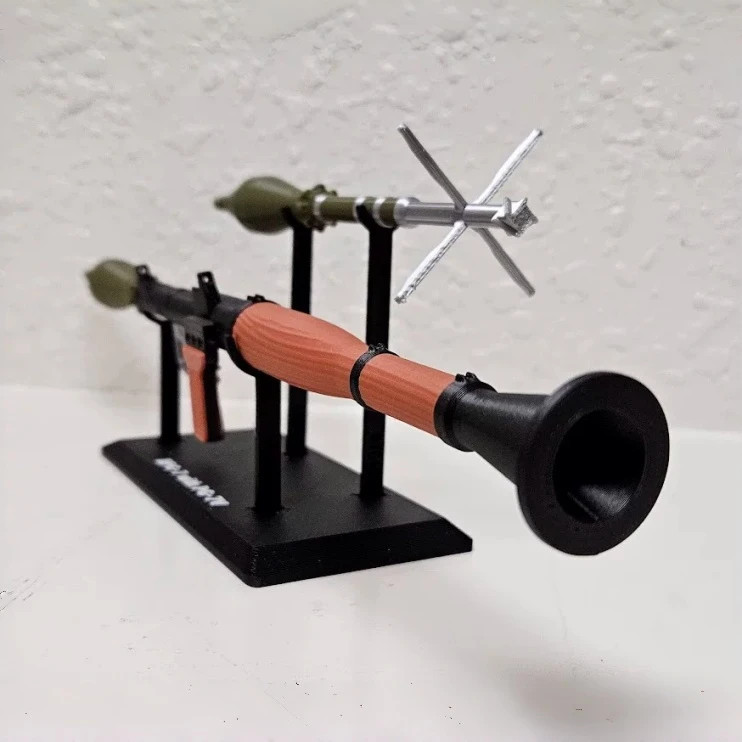1:6 RPG-7 Rocket Munition Educational Static Model, Desktop Military Decor