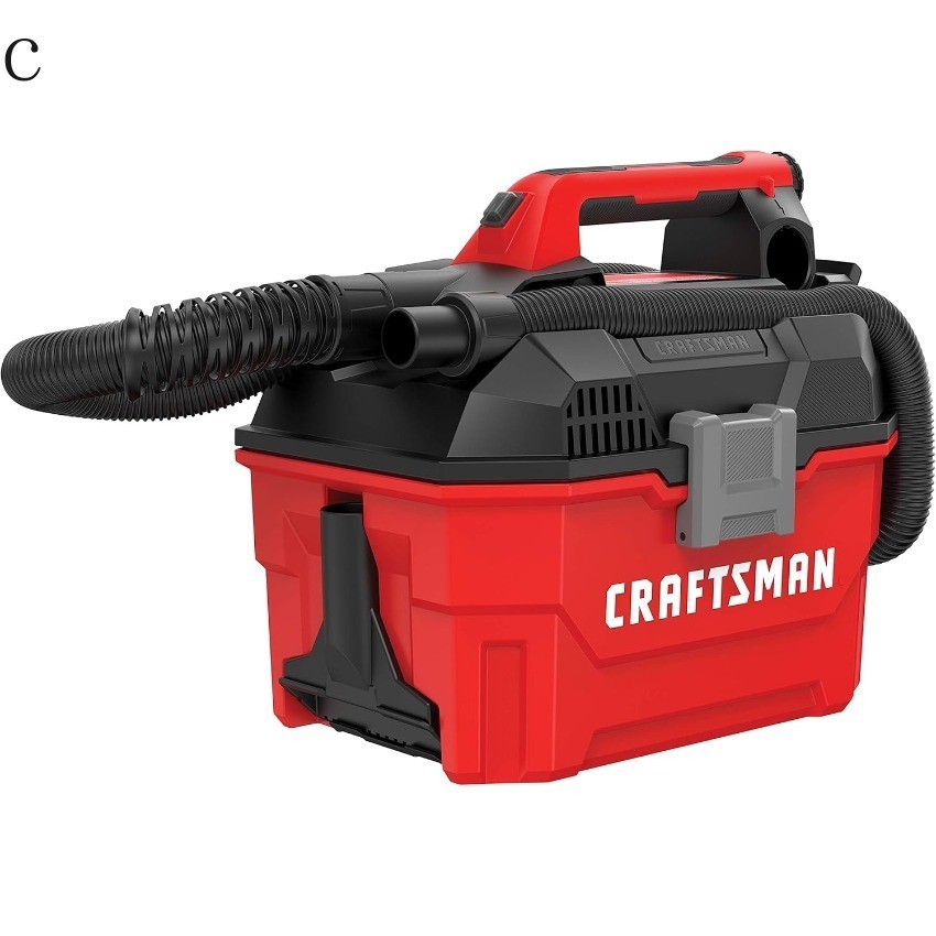 CRAFTSMAN V20 Cordless Vacuum Cleaner, Shop Vac Wet/Dry, 2 Gallon, 7ft Hose C