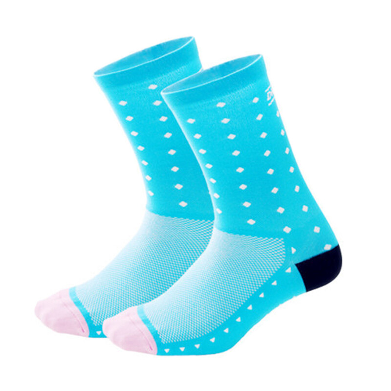 Road Cycling Socks Men Women Riding Bicycle Bike Sports Ankle Socks XC BMX Blue