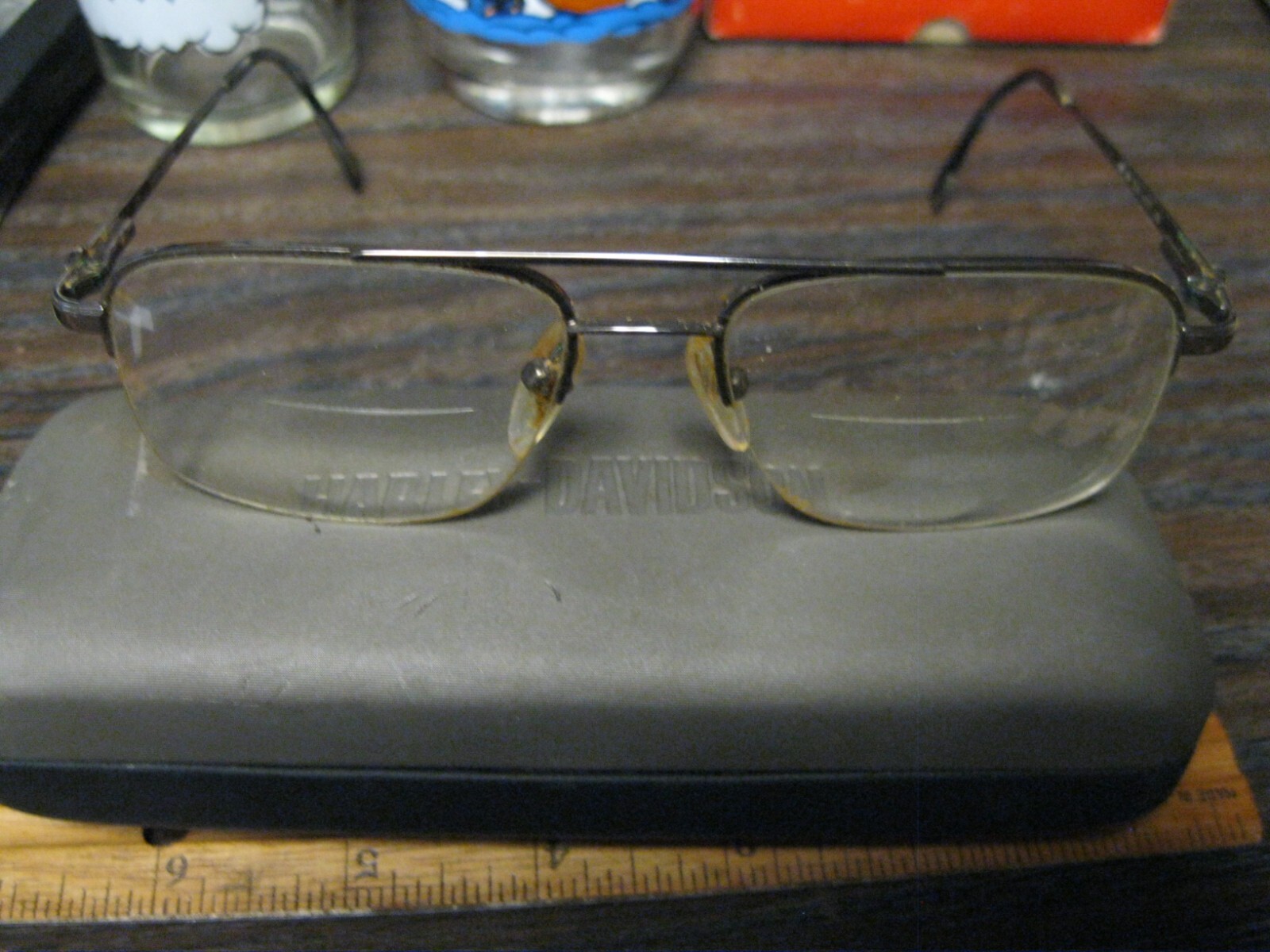 Harley Davidson HD161 Glass Frames and Case used