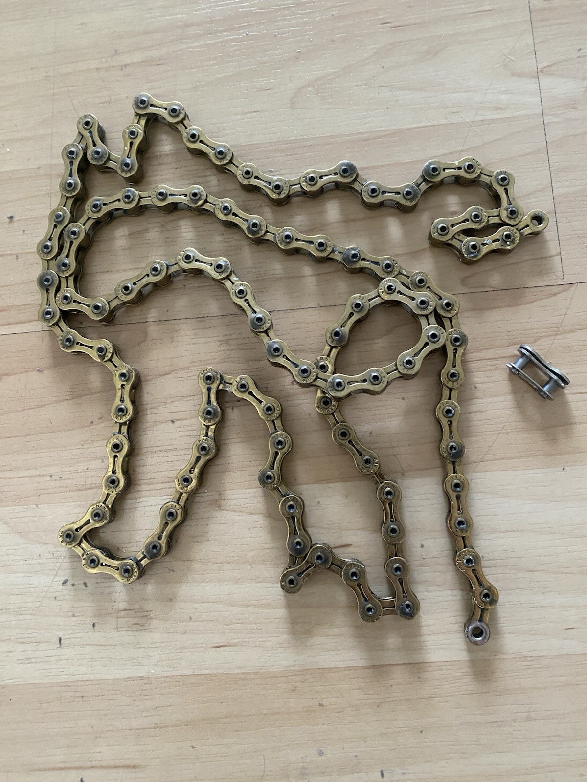 YBN Track Chain Model SLA-410 Gold Plated Chain