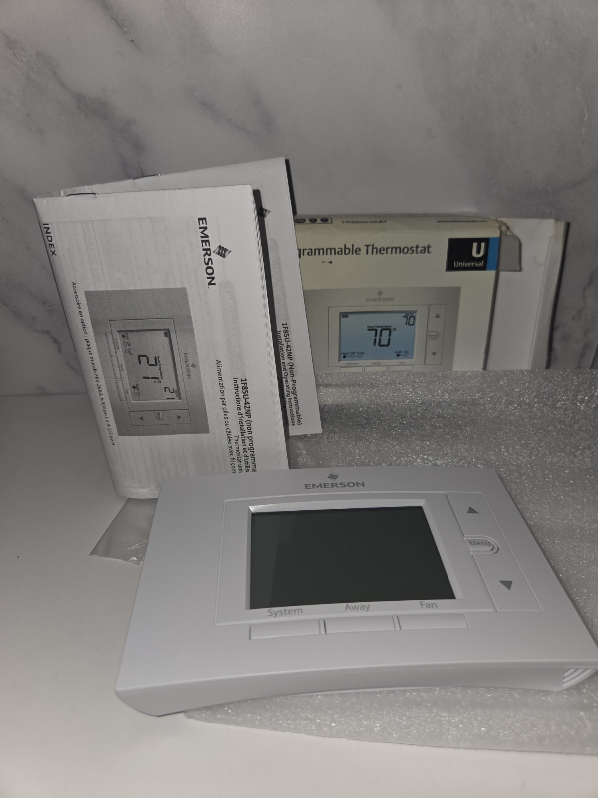 Emerson 1F85U-42PR 80 Series Thermostat 4H/2C Programmable Wall Mount