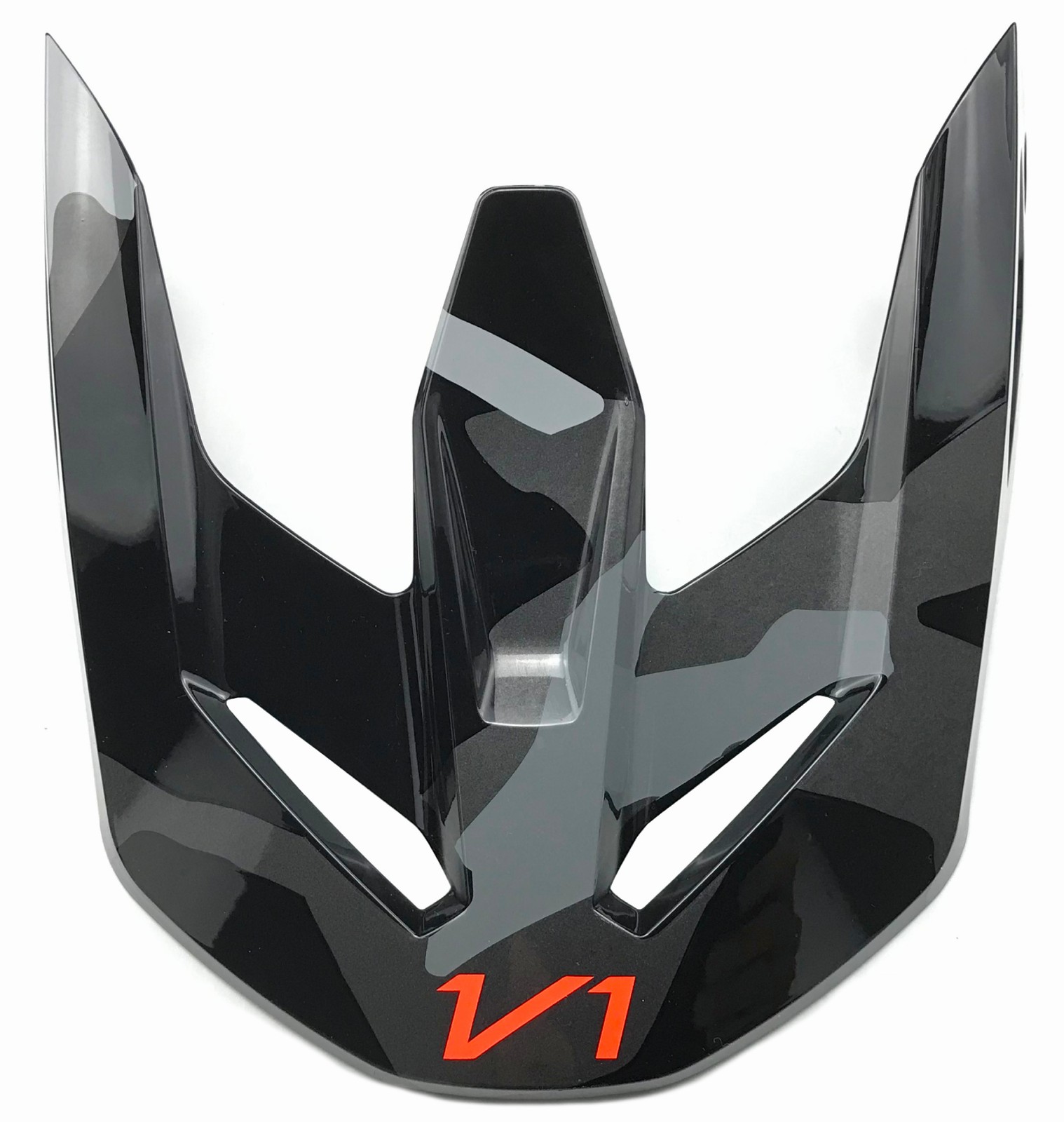 Fox Racing V1 BNKR Helmet Visor/Peak Gray Camo