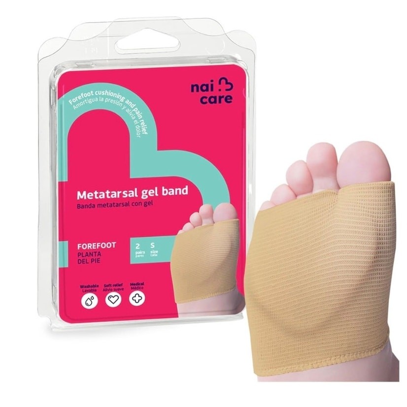 2  NAICARE Gel Metatarsal Pads Size S Protects Plantar Area Callus Prevention S3