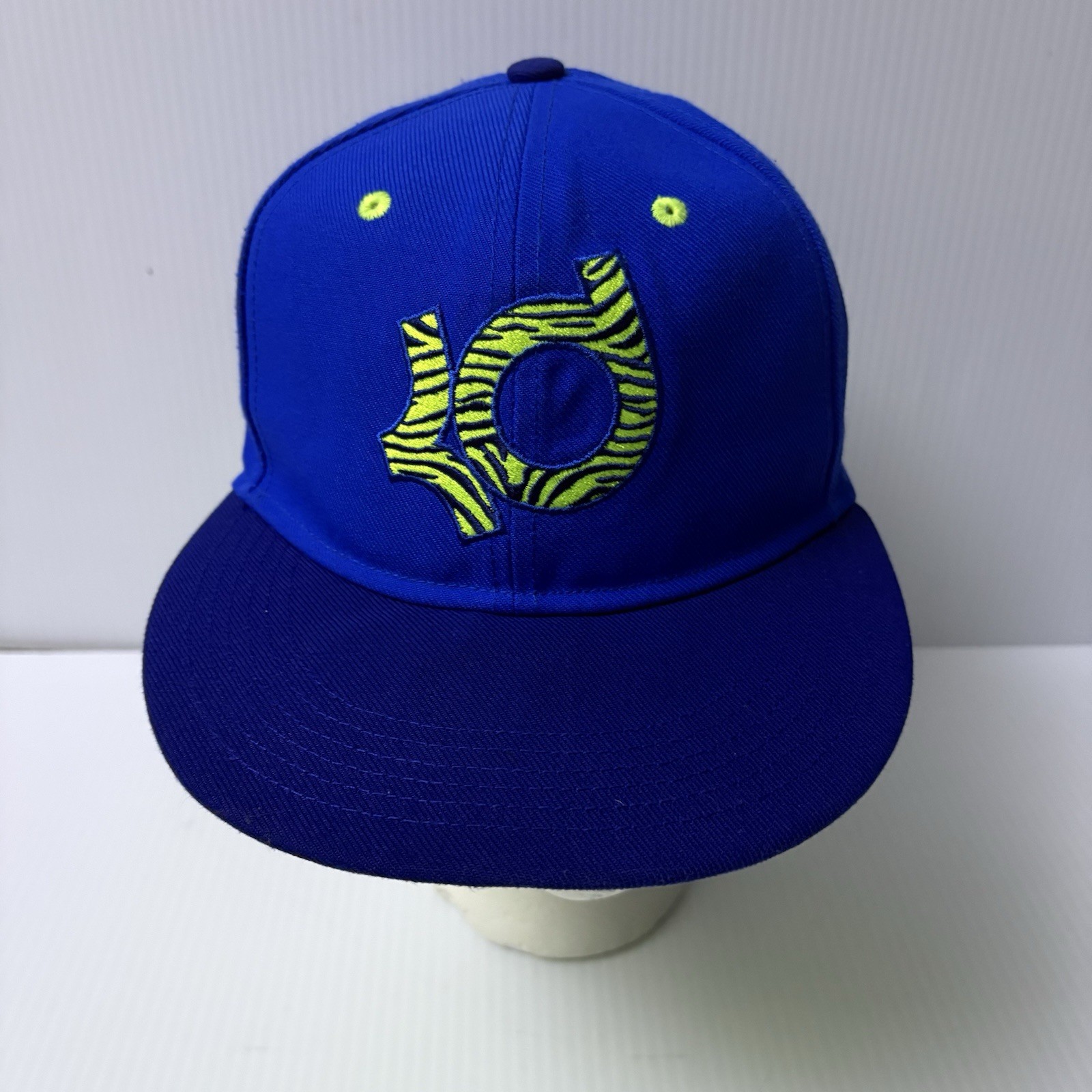 Nike Kevin Durant Hat Cap Adjustable Snapback Youth Blue Neon Zebra KD