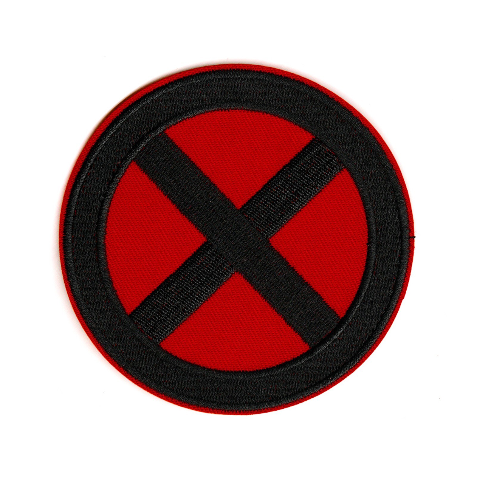 X-Men Classic Logo Red and Black Variant – Embroidered Iron on Patch